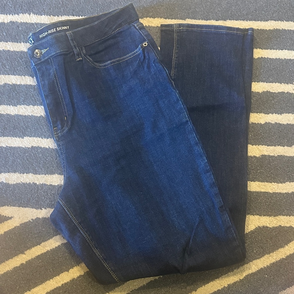 New York & Company High-Rise Skinny Jeans in Indigo NWOT